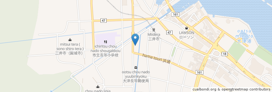 Mapa de ubicacion de しろくま en Япония, Сига, 大津市.
