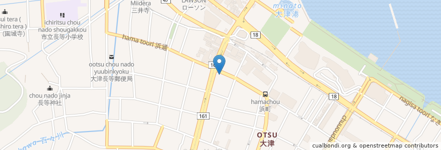 Mapa de ubicacion de ブロッコリー en Japonya, 滋賀県, 大津市.