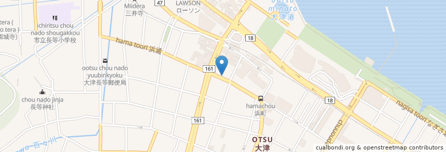 Mapa de ubicacion de ろざん en Japon, Préfecture De Shiga, 大津市.