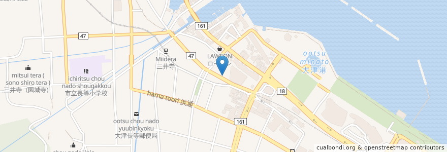 Mapa de ubicacion de コスモス薬局 en Япония, Сига, 大津市.