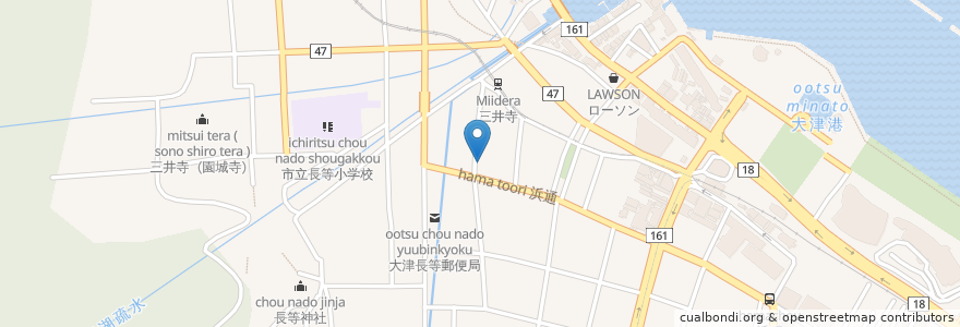 Mapa de ubicacion de 割烹 肴や まきの en Япония, Сига, 大津市.