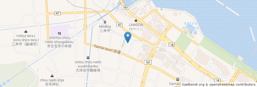 Mapa de ubicacion de ライブハウス クラブビーフラット en ژاپن, 滋賀県, 大津市.