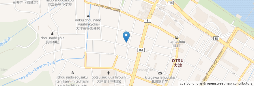 Mapa de ubicacion de お食事処 アケミ en ژاپن, 滋賀県, 大津市.