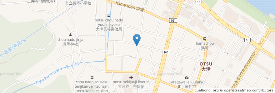 Mapa de ubicacion de 滋賀トヨペット Boss百町物語 en ژاپن, 滋賀県, 大津市.
