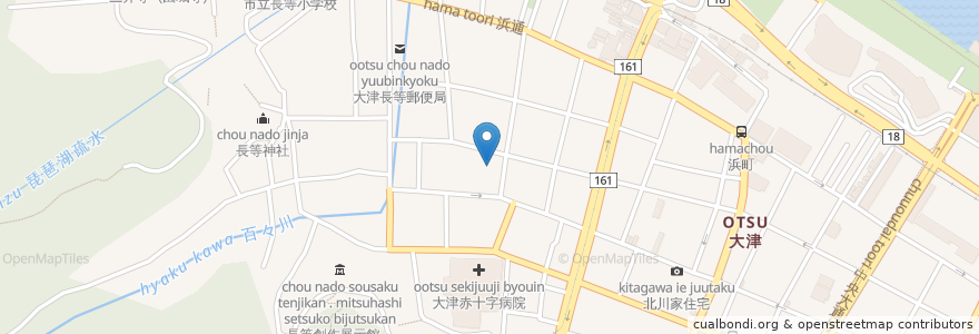 Mapa de ubicacion de さかもと医院 en ژاپن, 滋賀県, 大津市.