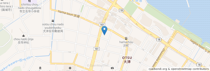 Mapa de ubicacion de 常圓寺 en ژاپن, 滋賀県, 大津市.
