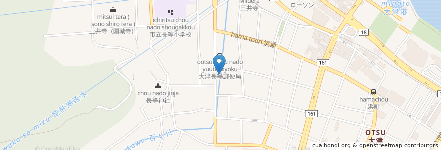 Mapa de ubicacion de 徳円寺 en ژاپن, 滋賀県, 大津市.