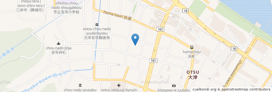 Mapa de ubicacion de 光徳寺 en 일본, 시가현, 大津市.
