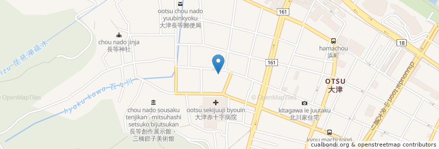 Mapa de ubicacion de 傳光院 en Giappone, Prefettura Di Shiga, 大津市.