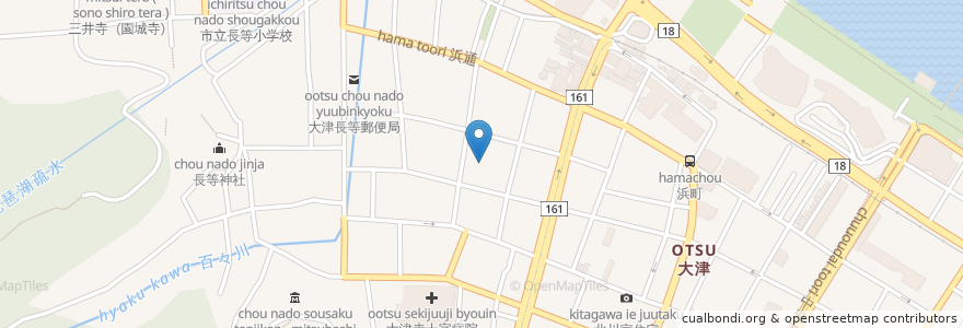 Mapa de ubicacion de 泉福寺 en اليابان, شيغا, 大津市.