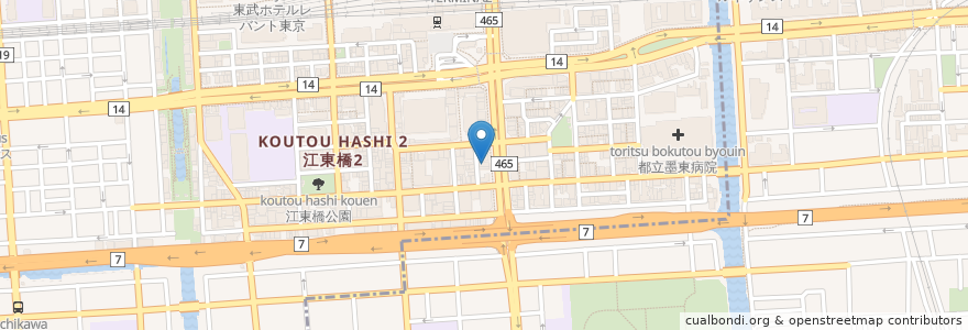 Mapa de ubicacion de 養老乃瀧 en Jepun, 東京都.