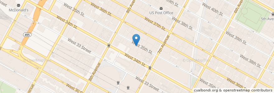 Mapa de ubicacion de Madman Espresso en Estados Unidos Da América, Nova Iorque, New York, New York County, Manhattan, Manhattan Community Board 5, Manhattan Community Board 4.