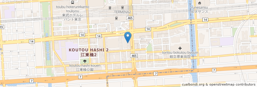 Mapa de ubicacion de 子えん en Japan, Tokio.