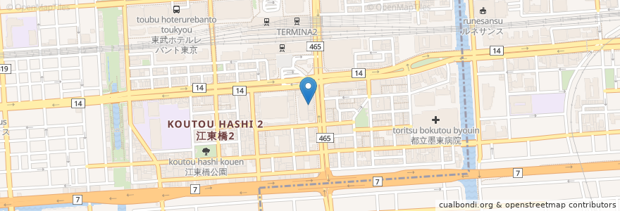 Mapa de ubicacion de 塚田農場 en Jepun, 東京都.