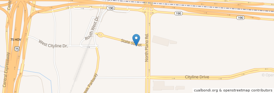Mapa de ubicacion de Edoko Sushi & Robata en Stati Uniti D'America, Texas, Richardson, Collin County.