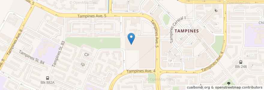 Mapa de ubicacion de Tampines Family Medicine Clinic en Singapour, Northeast.