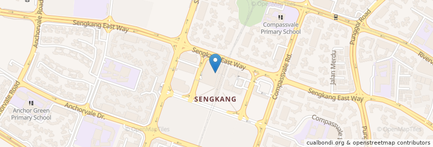 Mapa de ubicacion de Canton Paradise en Сингапур, Northeast.
