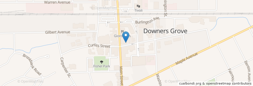 Mapa de ubicacion de Mia's Cantina en Stati Uniti D'America, Illinois, Dupage County, Downers Grove.