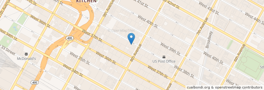 Mapa de ubicacion de Venisalvi Cafe en アメリカ合衆国, ニューヨーク州, New York, New York County, Manhattan, Manhattan Community Board 4.