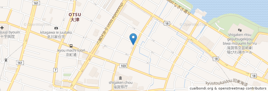 Mapa de ubicacion de ラーメン モリン en 日本, 滋賀県/滋賀縣, 大津市.