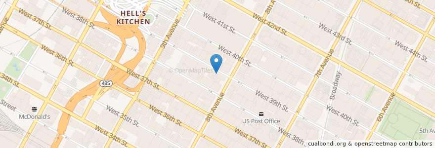 Mapa de ubicacion de Rattle N Hum West en 美利坚合众国/美利堅合眾國, 纽约州 / 紐約州, 纽约, 纽约县, Manhattan, Manhattan Community Board 4.