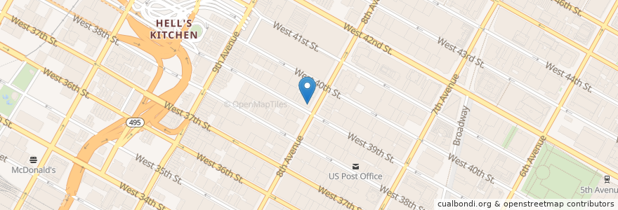 Mapa de ubicacion de Pret A Manger en 美利坚合众国/美利堅合眾國, 纽约州 / 紐約州, 纽约, 纽约县, Manhattan, Manhattan Community Board 4.