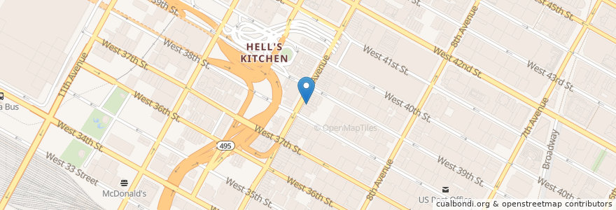 Mapa de ubicacion de Scallywag's Irish Pub en 美利坚合众国/美利堅合眾國, 纽约州 / 紐約州, 纽约, 纽约县, Manhattan, Manhattan Community Board 4.