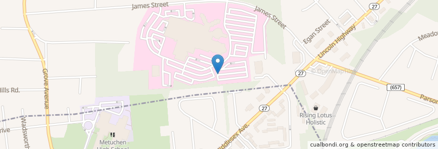 Mapa de ubicacion de Dr. Aijuan Wang, MD en Amerika Syarikat, New Jersey, Middlesex County, Edison.