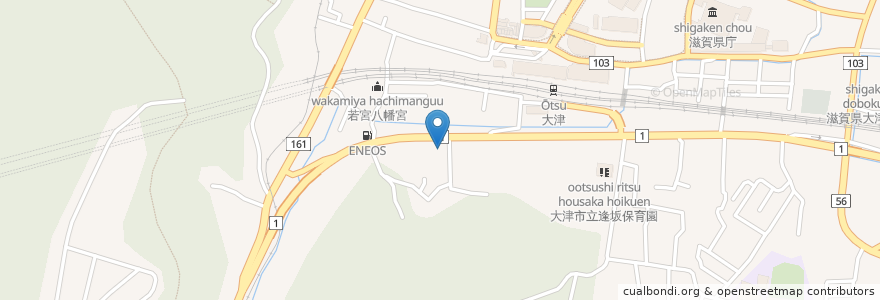 Mapa de ubicacion de オリックスレンタカー en Japan, 滋賀県, 大津市.