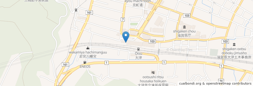 Mapa de ubicacion de 山吹地蔵 en Japão, 滋賀県, 大津市.