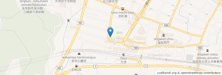 Mapa de ubicacion de 利やん en Japan, Shiga Prefecture, Otsu.