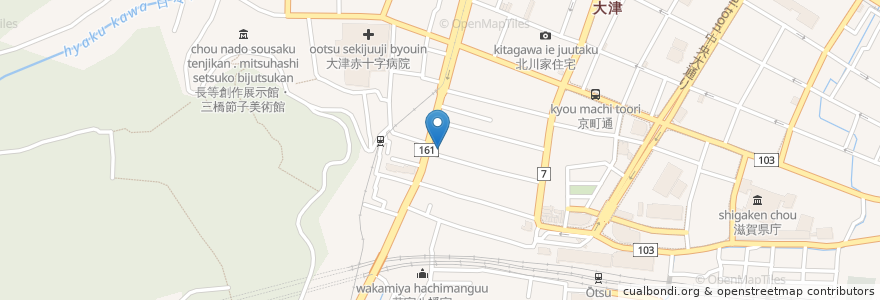 Mapa de ubicacion de 辻メンタルクリニック en Japonya, 滋賀県, 大津市.