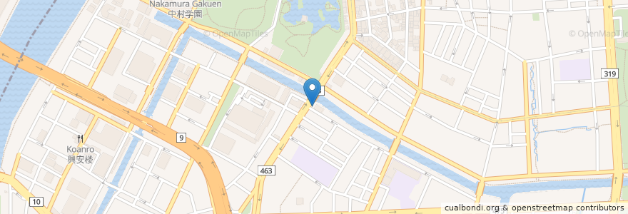 Mapa de ubicacion de 深川二丁目北町会 防災倉庫 en Japan, 東京都, 江東区.