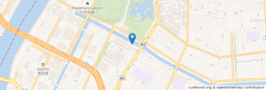 Mapa de ubicacion de 深川一丁目町会 防災器材庫 en Japan, Tokyo, Koto.