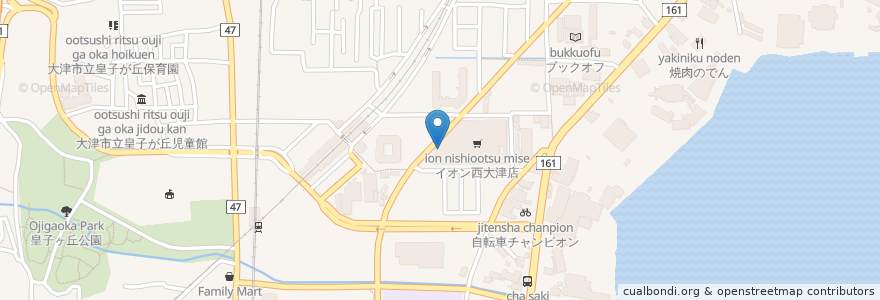 Mapa de ubicacion de マクドナルド en اليابان, شيغا, 大津市.