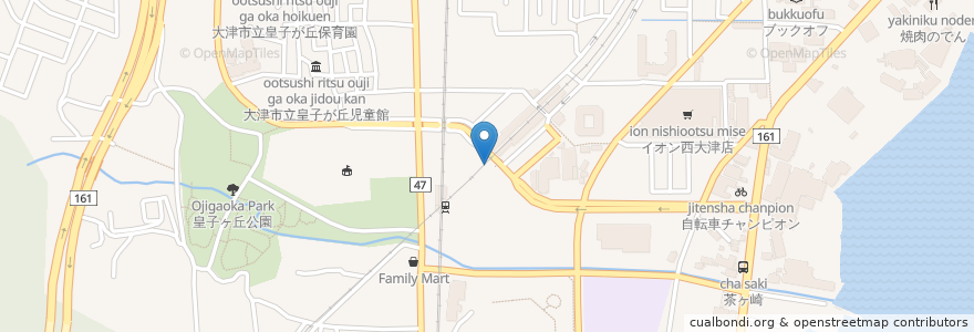 Mapa de ubicacion de スギ薬局 大津京駅前店 en Japón, Prefectura De Shiga, 大津市.