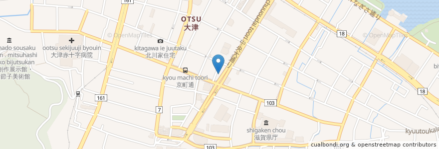 Mapa de ubicacion de Colorado Coffee Shop en Japonya, 滋賀県, 大津市.