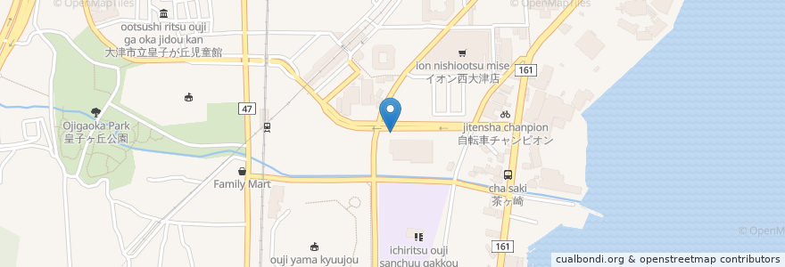 Mapa de ubicacion de オステリア ソニドーロ en Япония, Сига, 大津市.