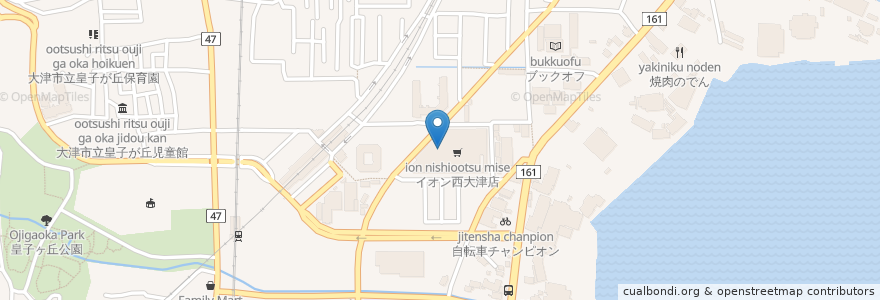 Mapa de ubicacion de 清修庵 en 日本, 滋賀県/滋賀縣, 大津市.