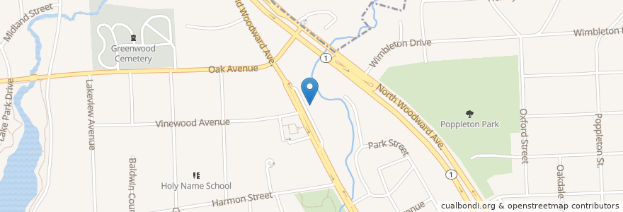 Mapa de ubicacion de John M Sushko DDS PC en 미국, 미시간, Oakland County, Birmingham.