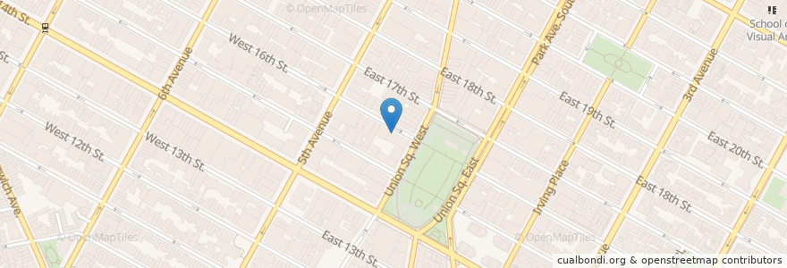 Mapa de ubicacion de Flats Fix en Amerika Syarikat, New York, New York, New York County, Manhattan.