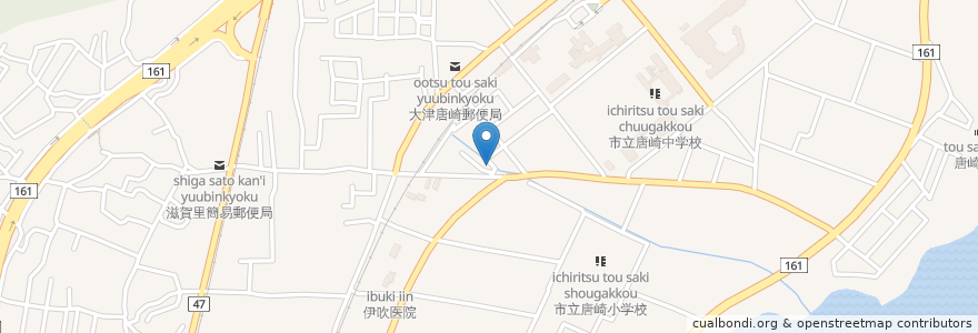 Mapa de ubicacion de りふれいん en Япония, Сига, 大津市.