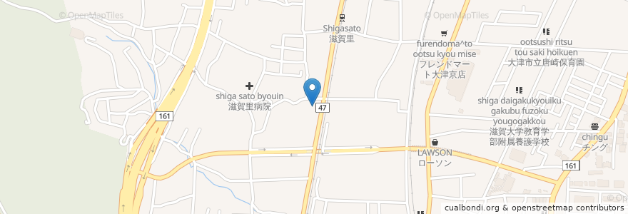 Mapa de ubicacion de 速水第2歯科 en Japon, Préfecture De Shiga, 大津市.
