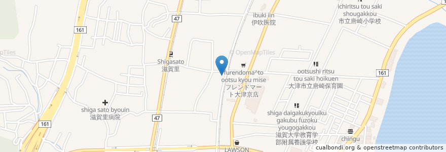 Mapa de ubicacion de 見世調剤薬局 en Giappone, Prefettura Di Shiga, 大津市.