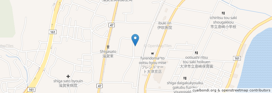 Mapa de ubicacion de 伏木医院 en Japan, Präfektur Shiga, 大津市.