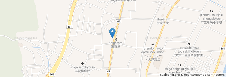 Mapa de ubicacion de すみれ薬局 en ژاپن, 滋賀県, 大津市.