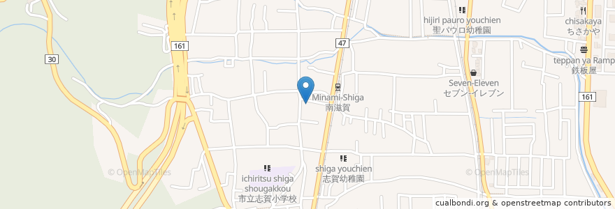 Mapa de ubicacion de 寿司広 en Japan, Präfektur Shiga, 大津市.