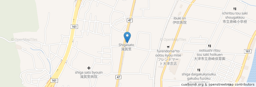 Mapa de ubicacion de しがさと薬局 en Japan, 滋賀県, 大津市.