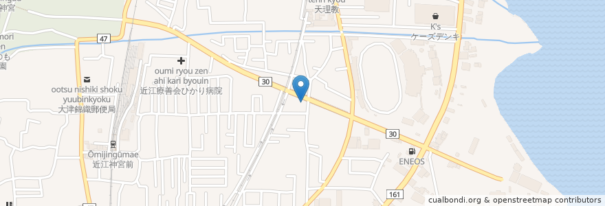 Mapa de ubicacion de 伊藤医院 en Япония, Сига, 大津市.
