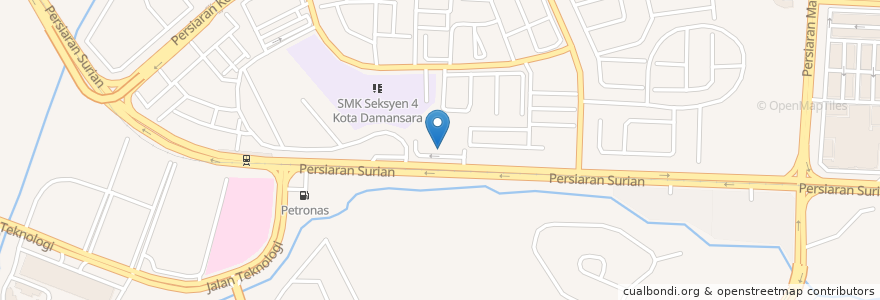 Mapa de ubicacion de Sushi Kitchen en マレーシア, セランゴール, Petaling Jaya.
